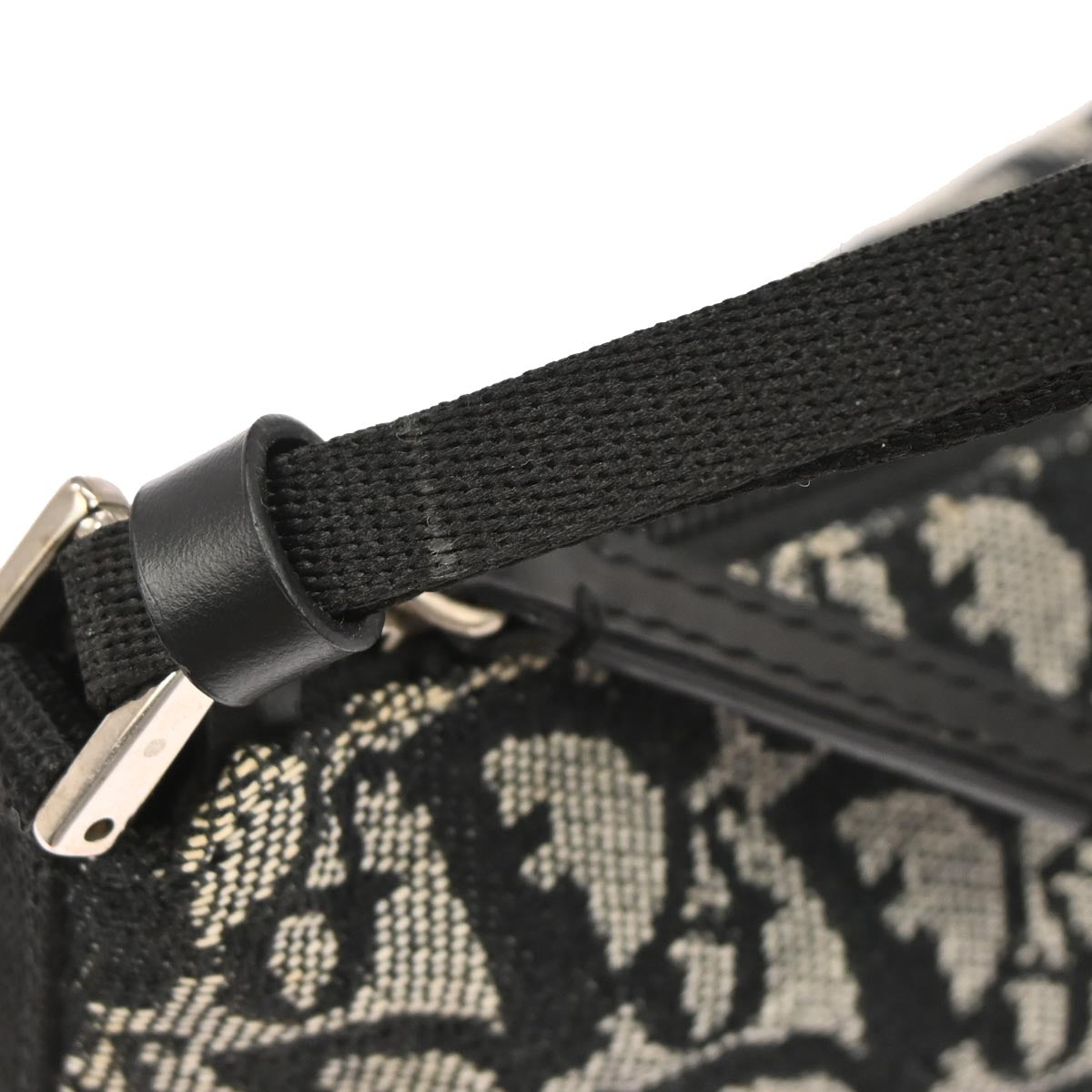 Christian Dior Black Canvas Trotter Handbag