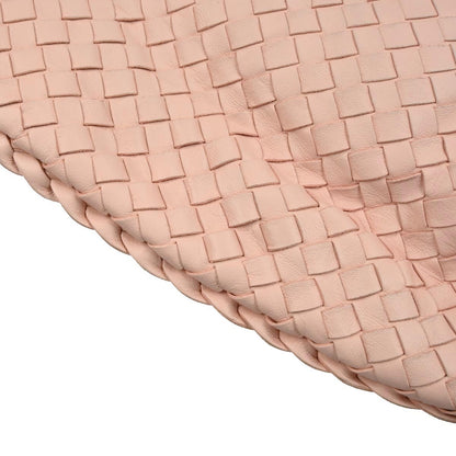 Bottega Veneta Light Pink Lambskin Intrecciato Hobo Handbag