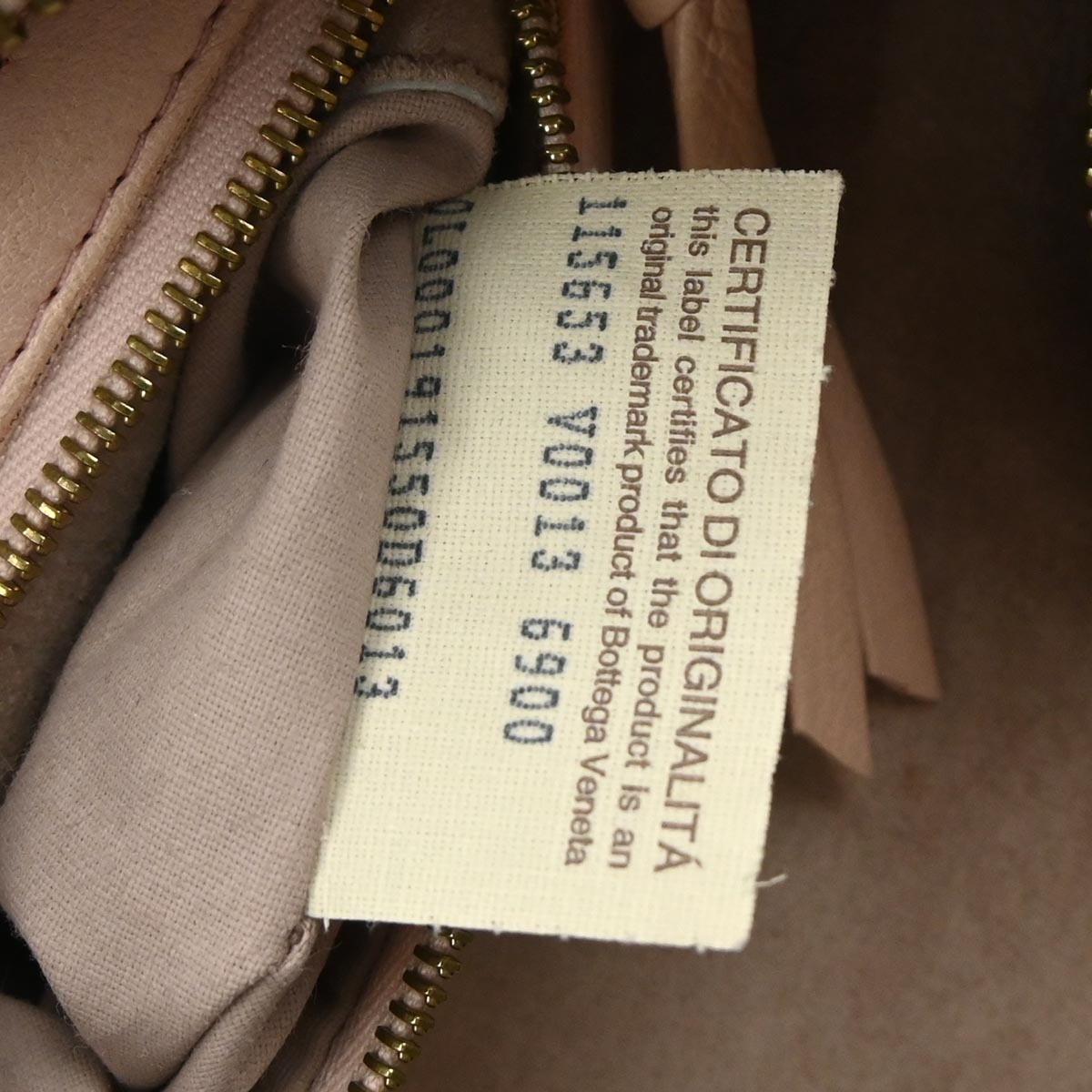 Bottega Veneta Light Pink Lambskin Intrecciato Hobo Handbag