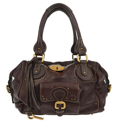 Chloe Brown Paddington Front Pocket Handbag