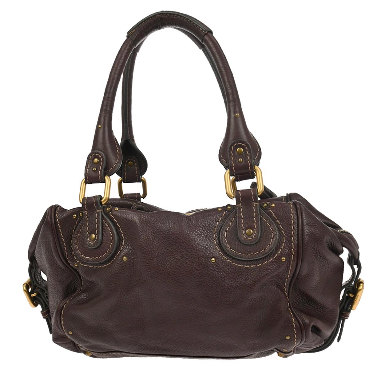 Chloe Brown Paddington Front Pocket Handbag