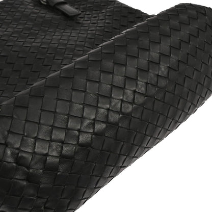 Bottega Veneta Black Lambskin Intrecciato Tote Bag