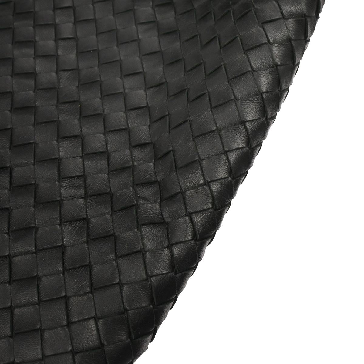 Bottega Veneta Black Lambskin Intrecciato Tote Bag