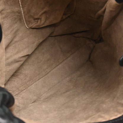 Bottega Veneta Black Lambskin Intrecciato Tote Bag