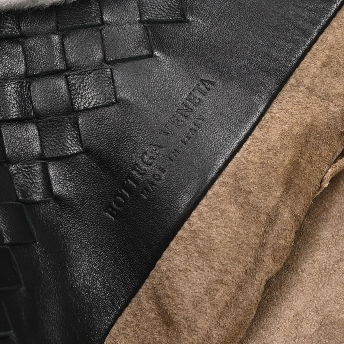 Bottega Veneta Black Lambskin Intrecciato Tote Bag