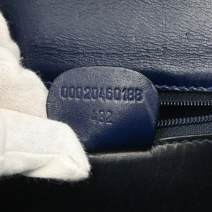 Gucci * Navy Crocodile Bamboo 2way Shoulder Handbag