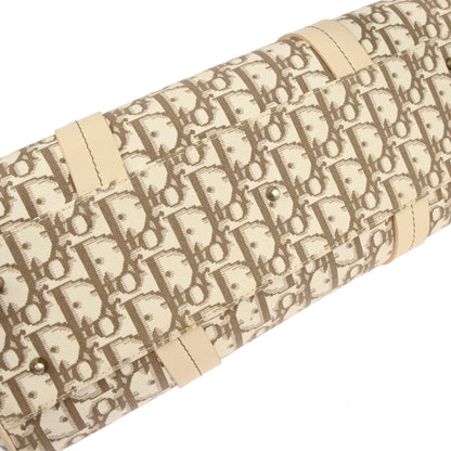 Christian Dior Beige Floral Embroidered Trotter Handbag