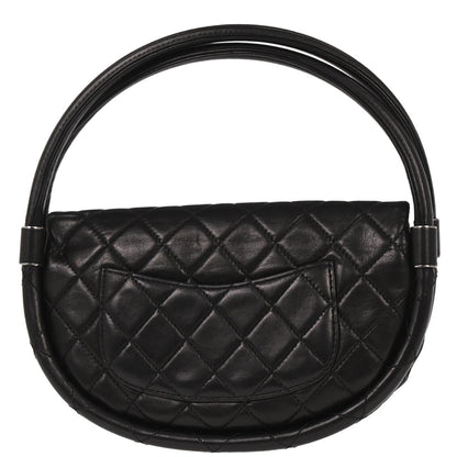 Chanel Black Lambskin Hula Hoop Small Handbag
