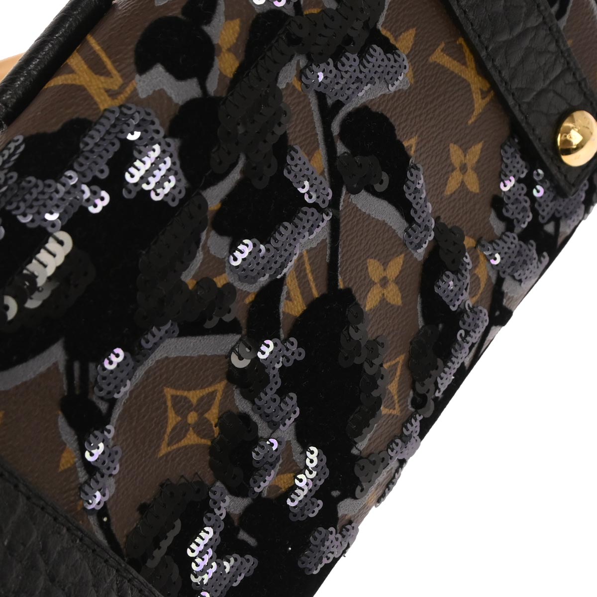 Louis Vuitton Monogram Fleur de Jais Carrousel Handbag M40434