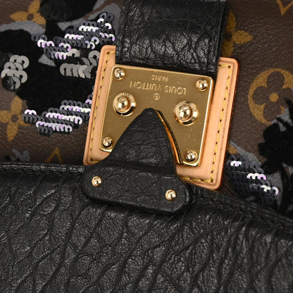 Louis Vuitton Monogram Fleur de Jais Carrousel Handbag M40434