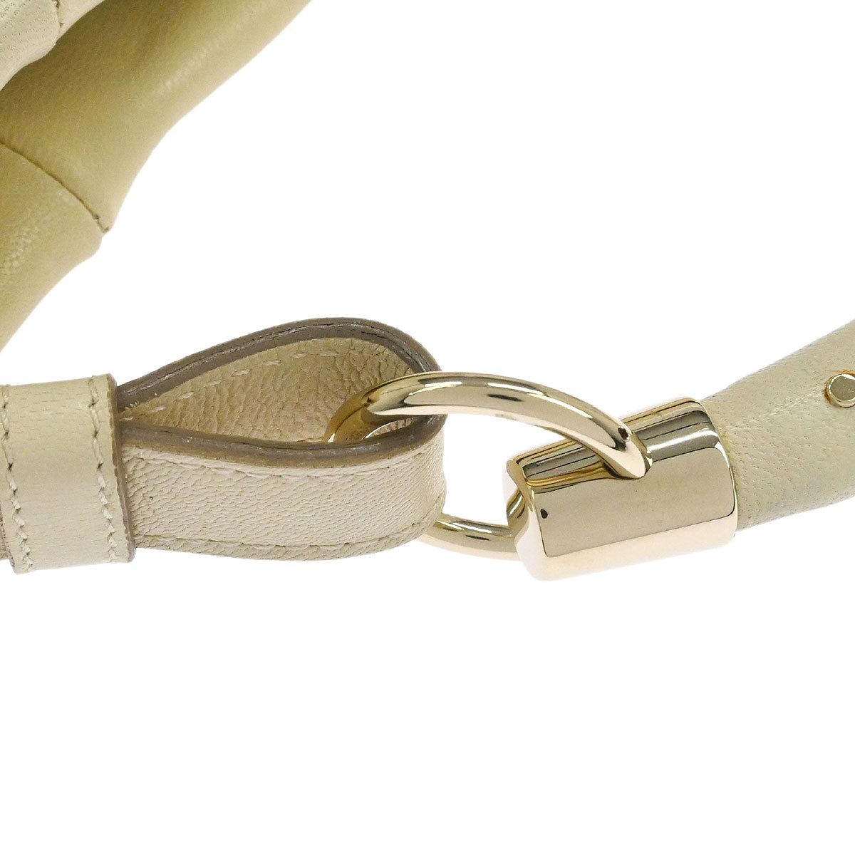 Yves Saint Laurent Ivory Large Mombasa Handbag