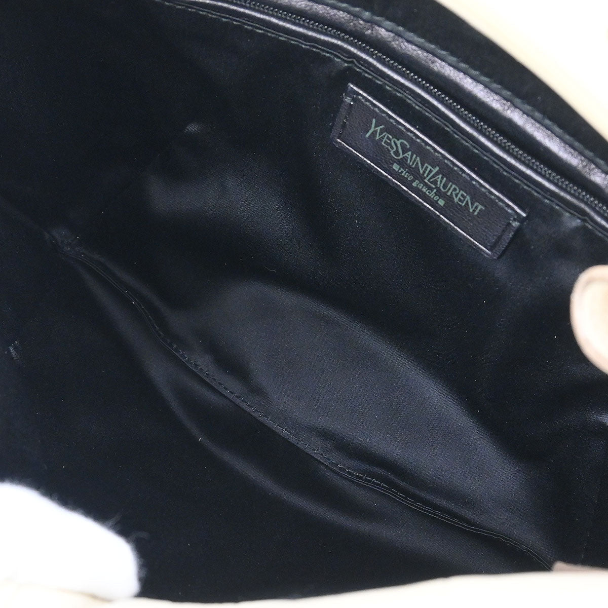 Yves Saint Laurent Ivory Large Mombasa Handbag