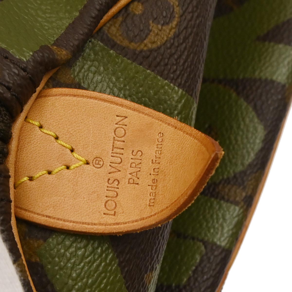 Louis Vuitton 2001 Khaki Monogram Graffiti Keepall 50 Duffle Bag M92196