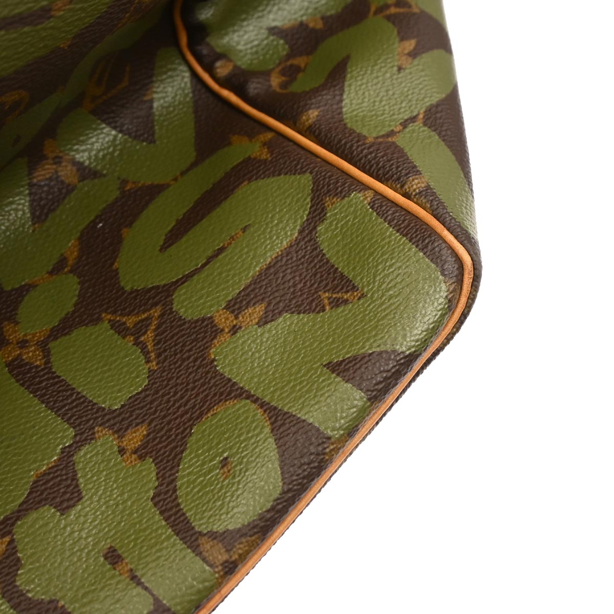 Louis Vuitton 2001 Khaki Monogram Graffiti Keepall 50 Duffle Bag M92196