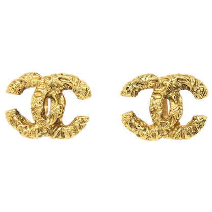 Chanel CC Clip-On Earrings Gold 93A