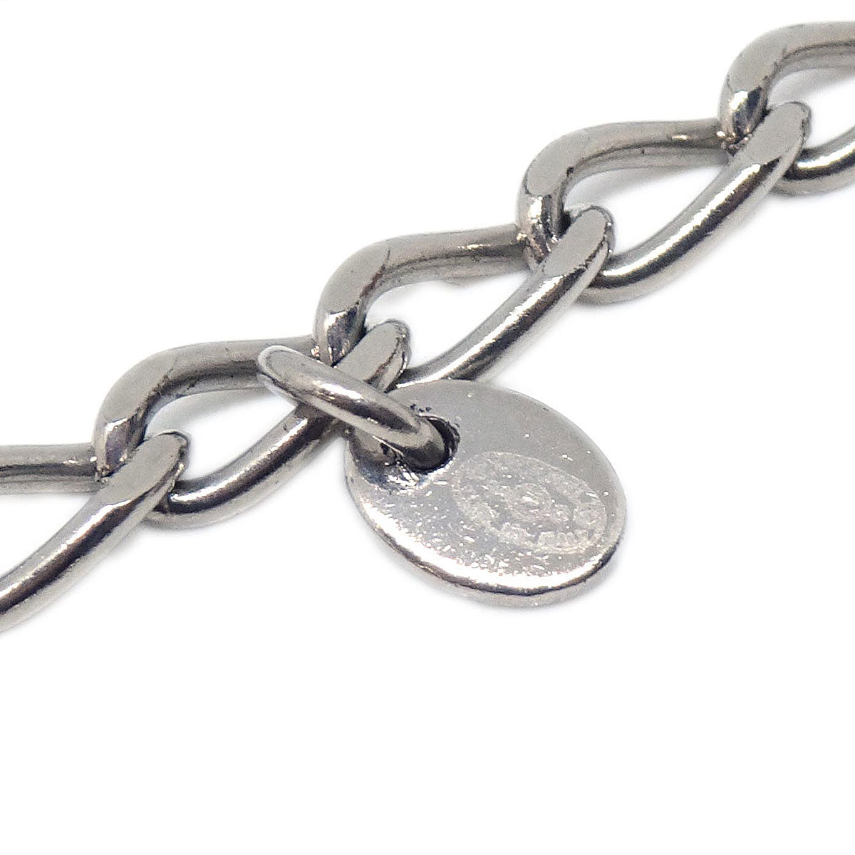 Chanel Cube Record Chain Belt Silver 04S