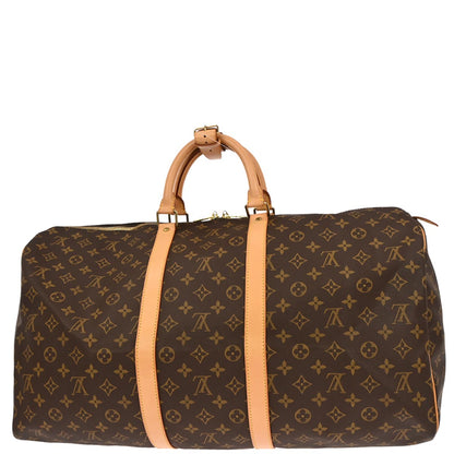 Louis Vuitton 2003 Monogram Keepall 55 Travel Handbag M41424