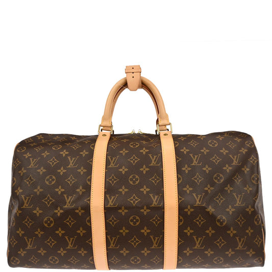 Louis Vuitton Monogram Keepall 50 Duffle Travel Handbag M41426