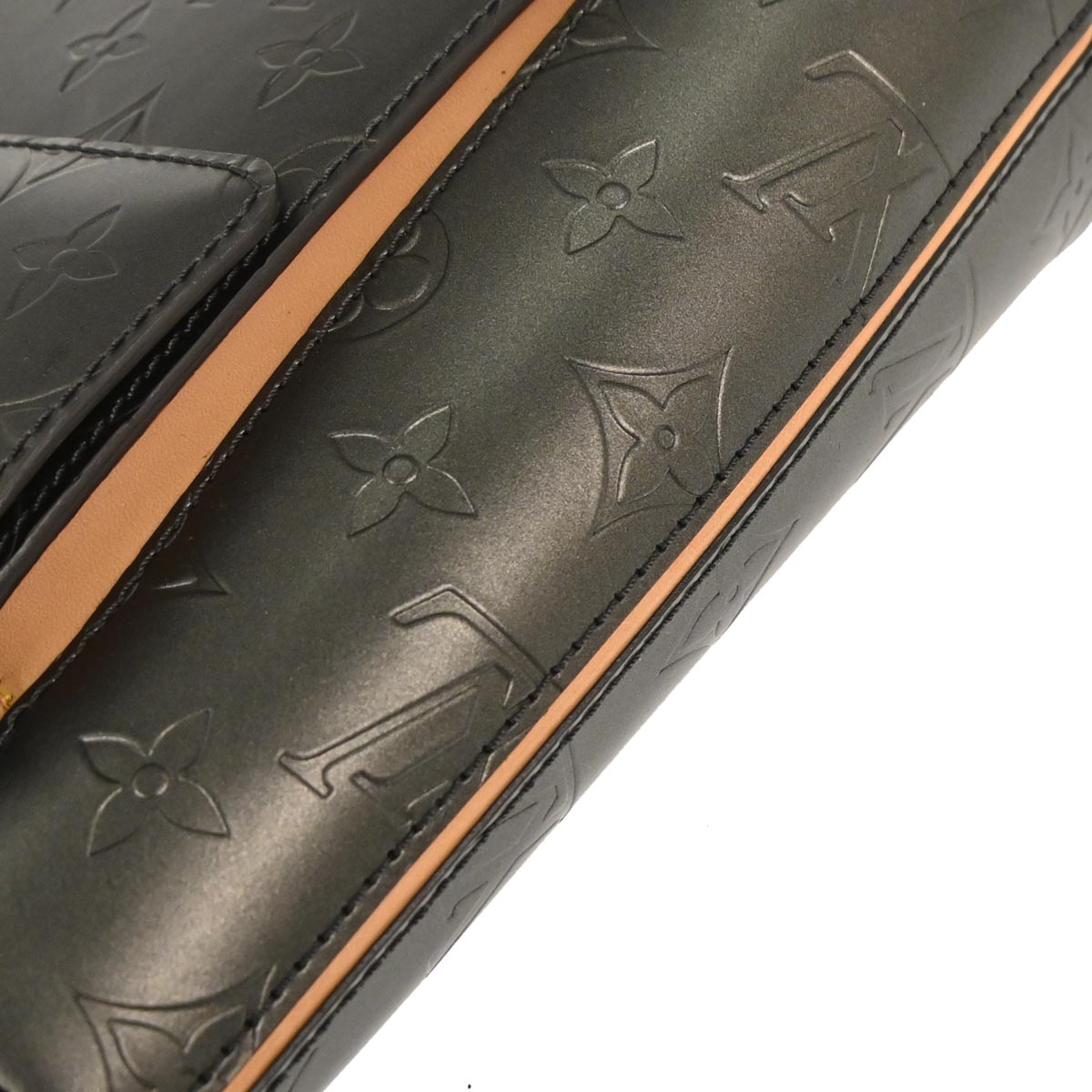 Louis Vuitton Black Monogram Mat Alston Shoulder Bag M55122