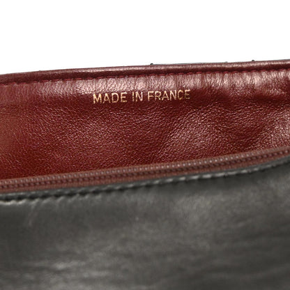 Chanel 1989-1991 Black Lambskin Classic Square Flap Shoulder Bag 20