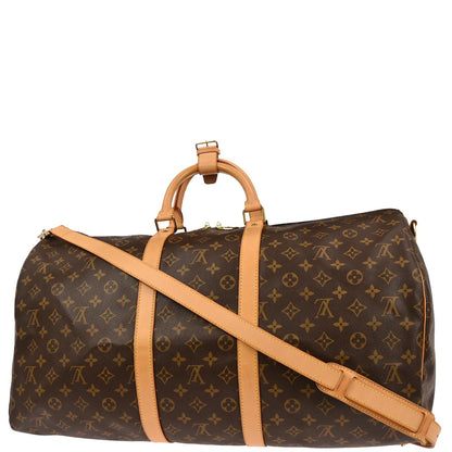 Louis Vuitton Monogram Keepall Bandouliere 55 Duffle Bag M41414