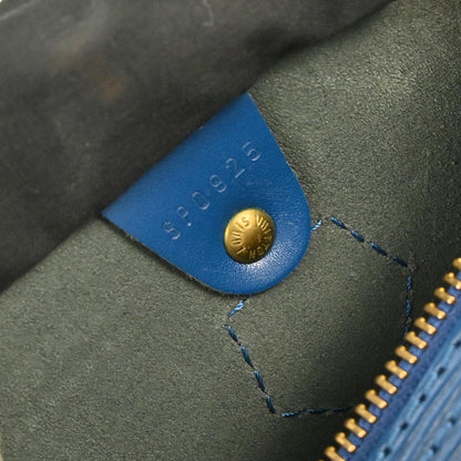 Louis Vuitton Blue Epi Speedy 25 Handbag M43015