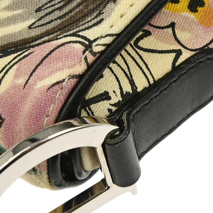 Christian Dior Beige Canvas John Galliano Saddle Handbag