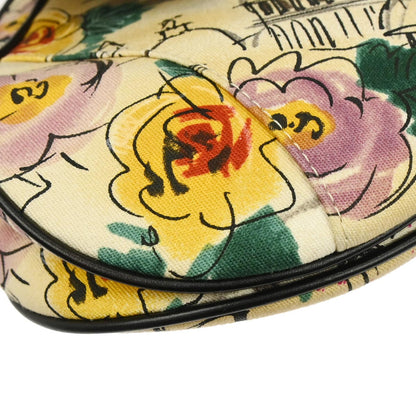 Christian Dior Beige Canvas John Galliano Saddle Handbag