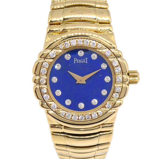 Piaget Tanagra Lapis-lazuli Ref.16033 Quartz Watch 18KYG