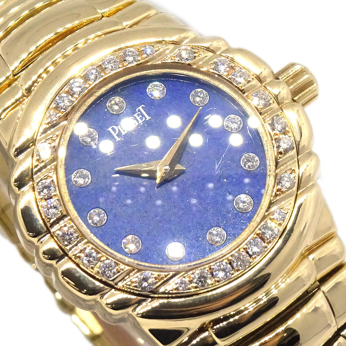 Piaget Tanagra Lapis-lazuli Ref.16033 Quartz Watch 18KYG