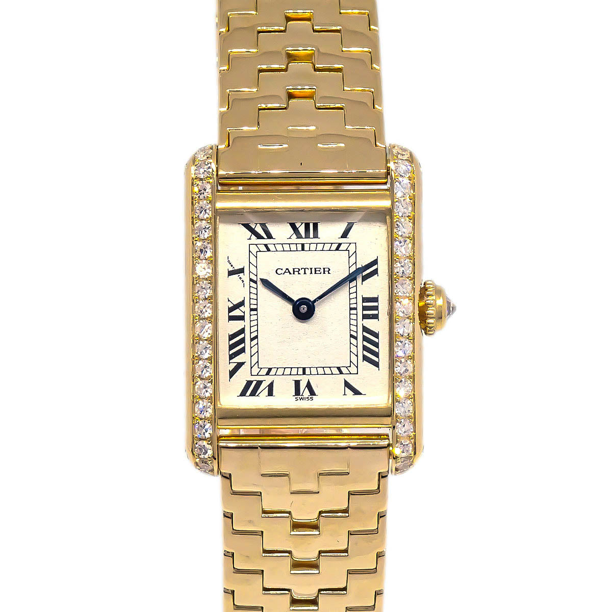Cartier Tank SM Quartz Watch 18KYG