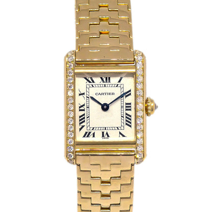 Cartier Tank SM Quartz Watch 18KYG