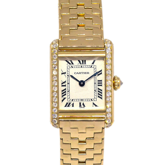 Cartier Tank SM Quartz Watch 18KYG