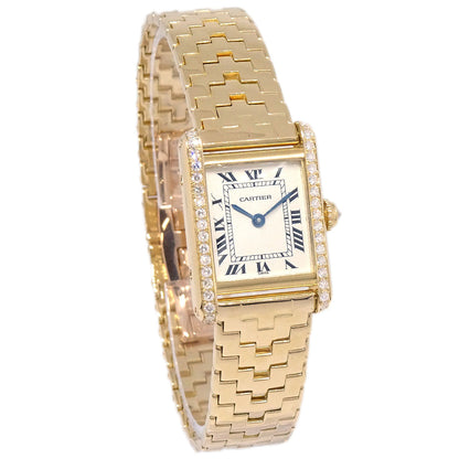 Cartier Tank SM Quartz Watch 18KYG