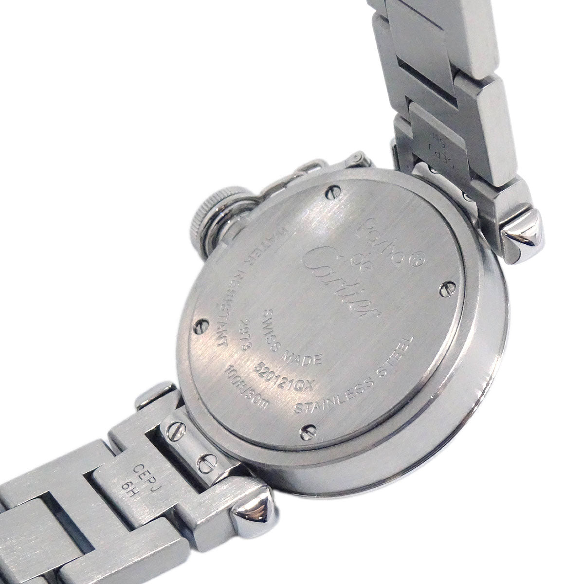 Cartier Miss Pasha Ref.2973 Quartz Watch SS Diamond