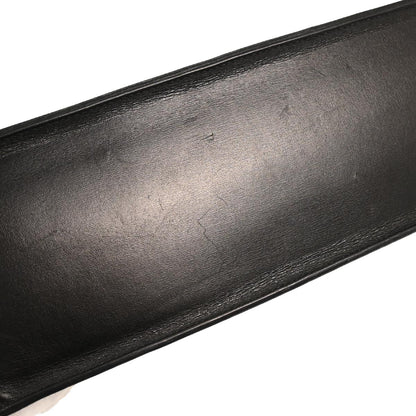 Hermes Black Box Calf White Bus PM Tote Bag