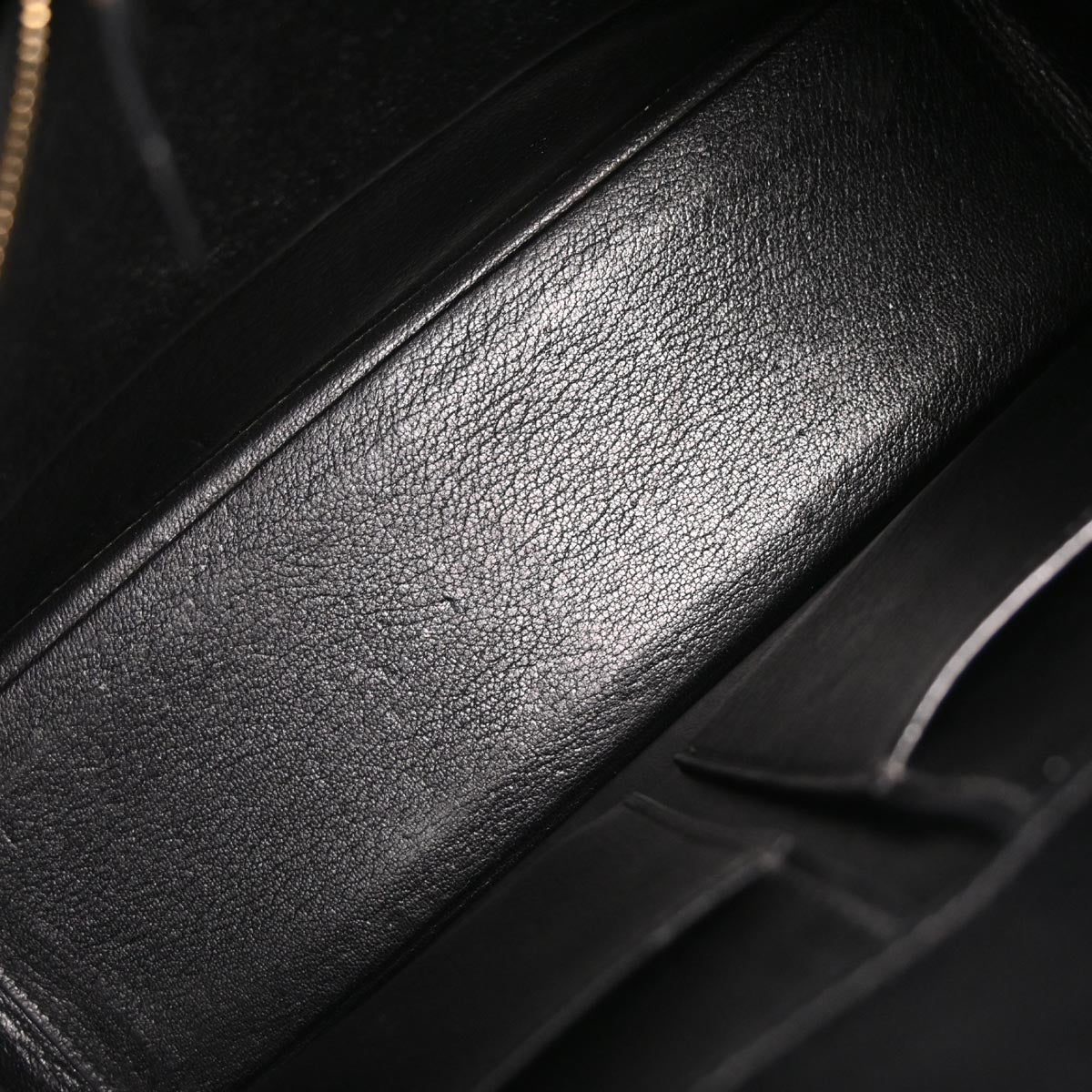 Hermes Black Box Calf White Bus PM Tote Bag