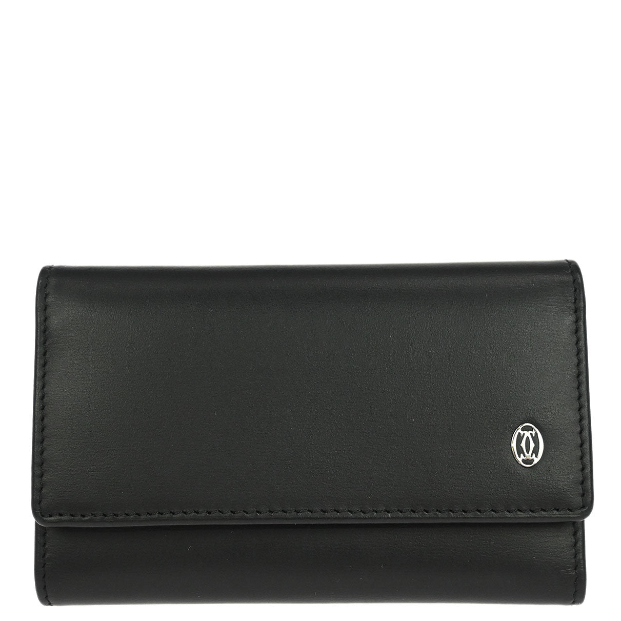 Cartier Key Case Black Leather Small Good