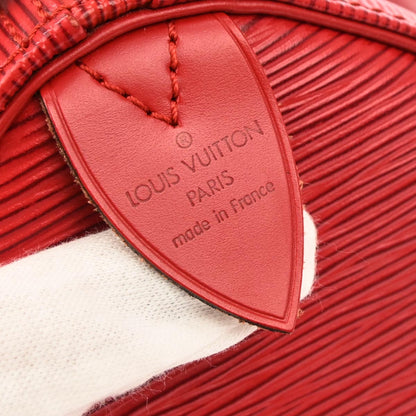 Louis Vuitton 1995 Red Epi Speedy 25 Handbag M43017