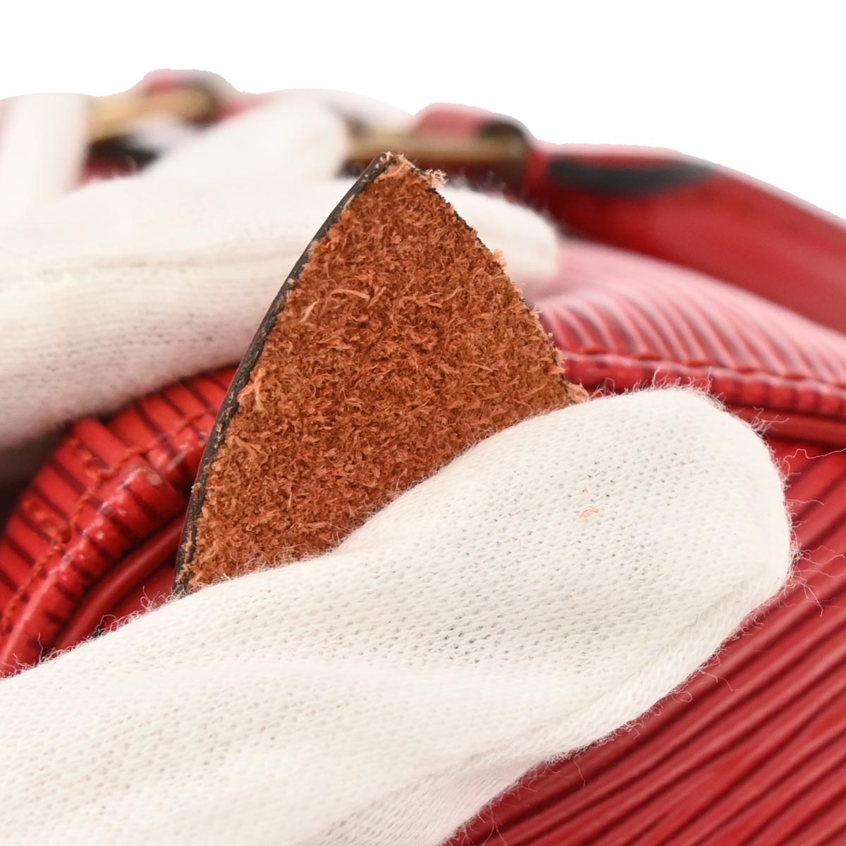 Louis Vuitton 1995 Red Epi Speedy 25 Handbag M43017