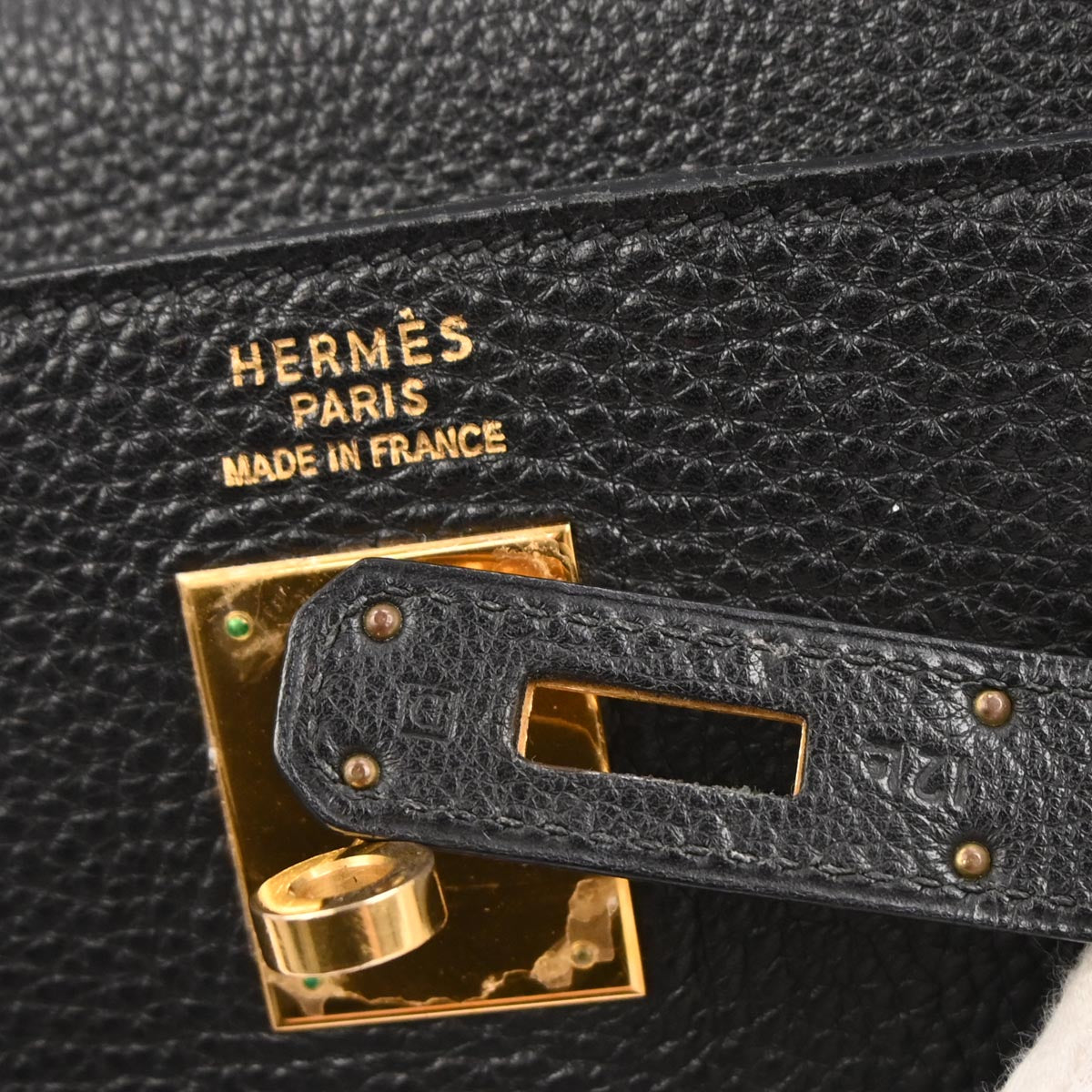 Hermes Black Togo Kelly 35 Retourne 2way Shoulder Handbag