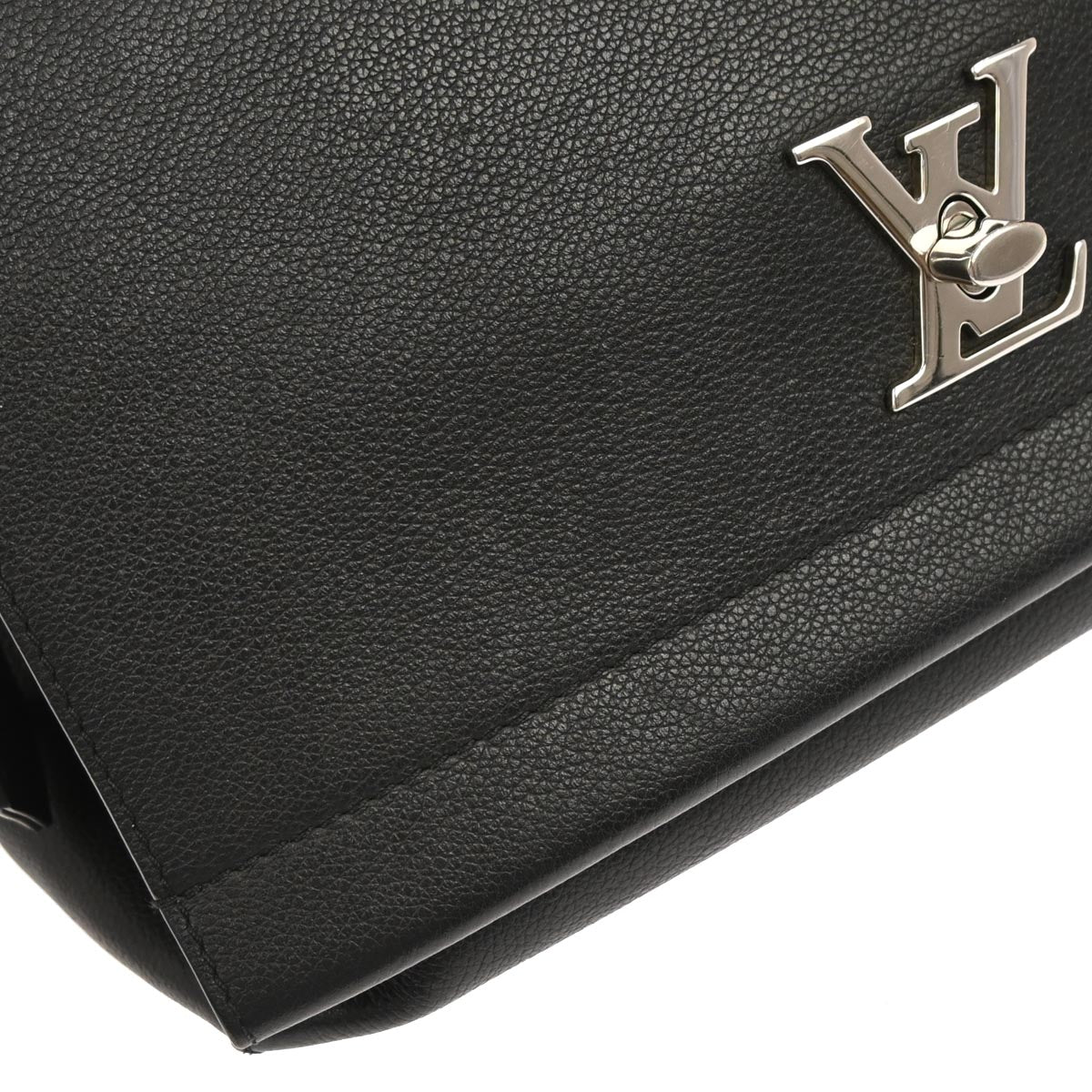 Louis Vuitton 2015 Black Cartable Lockme II 2way Shoulder Handbag M50250