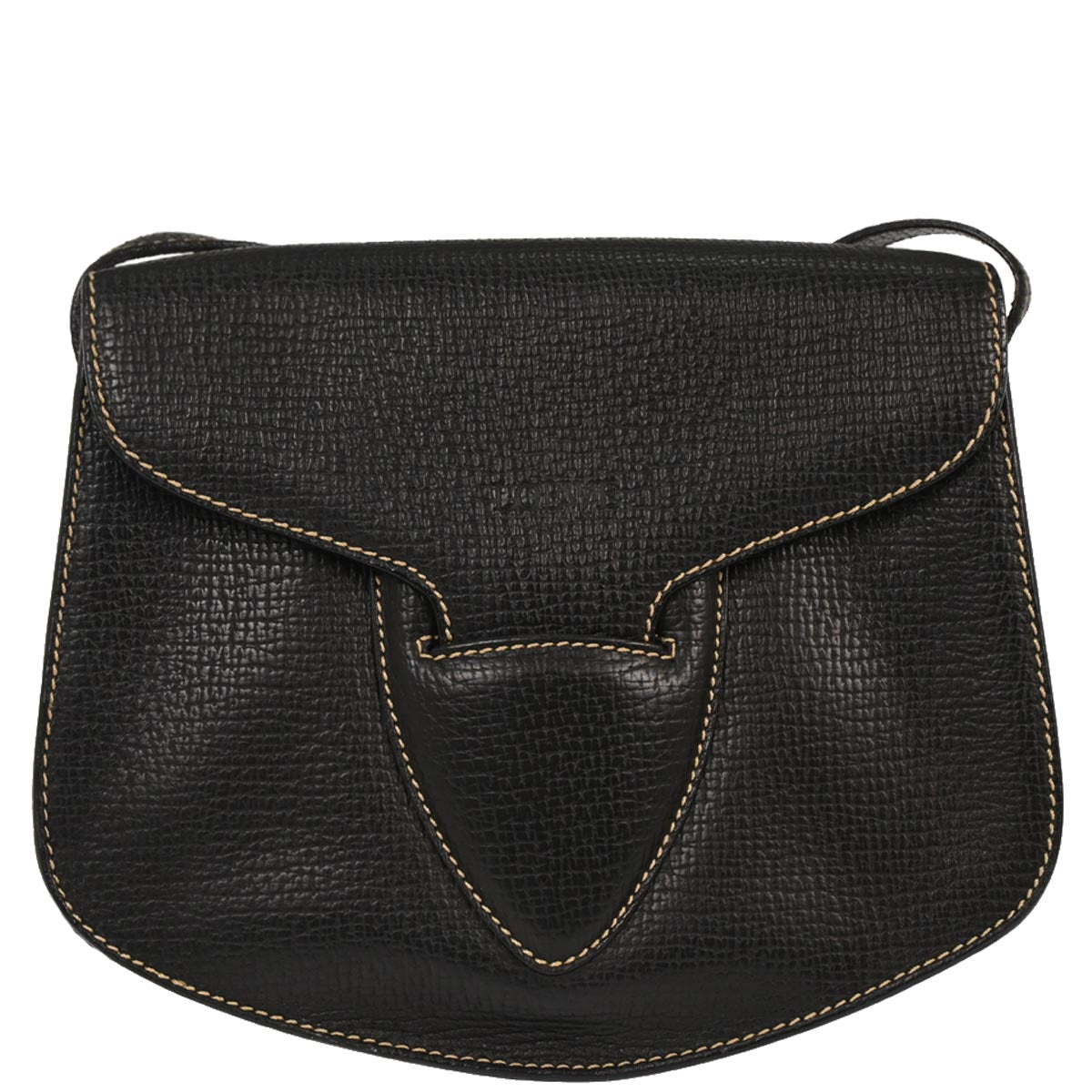 Loewe Black Leather Shoulder Bag