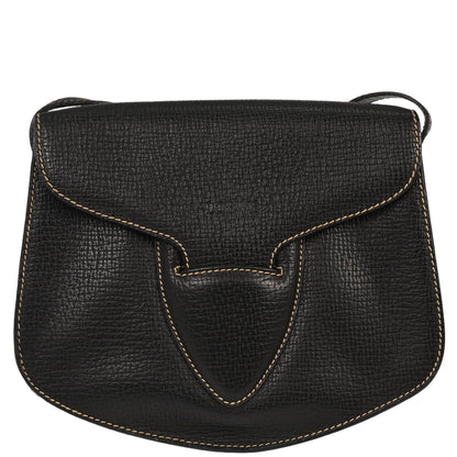 Loewe Black Leather Shoulder Bag