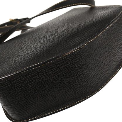 Loewe Black Leather Shoulder Bag