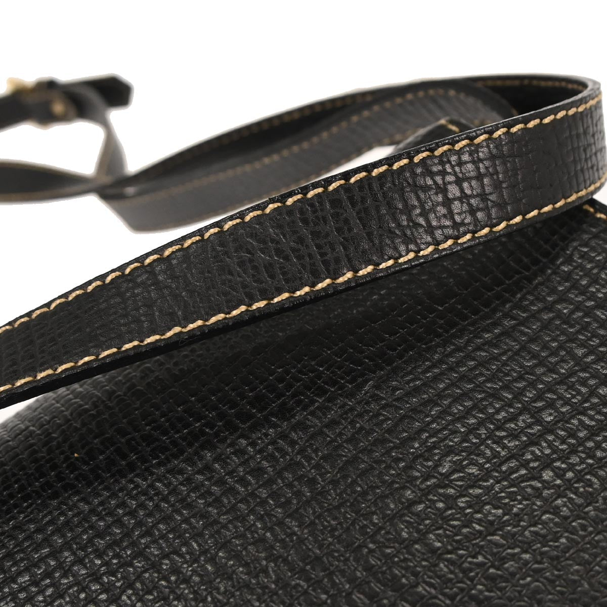 Loewe Black Leather Shoulder Bag