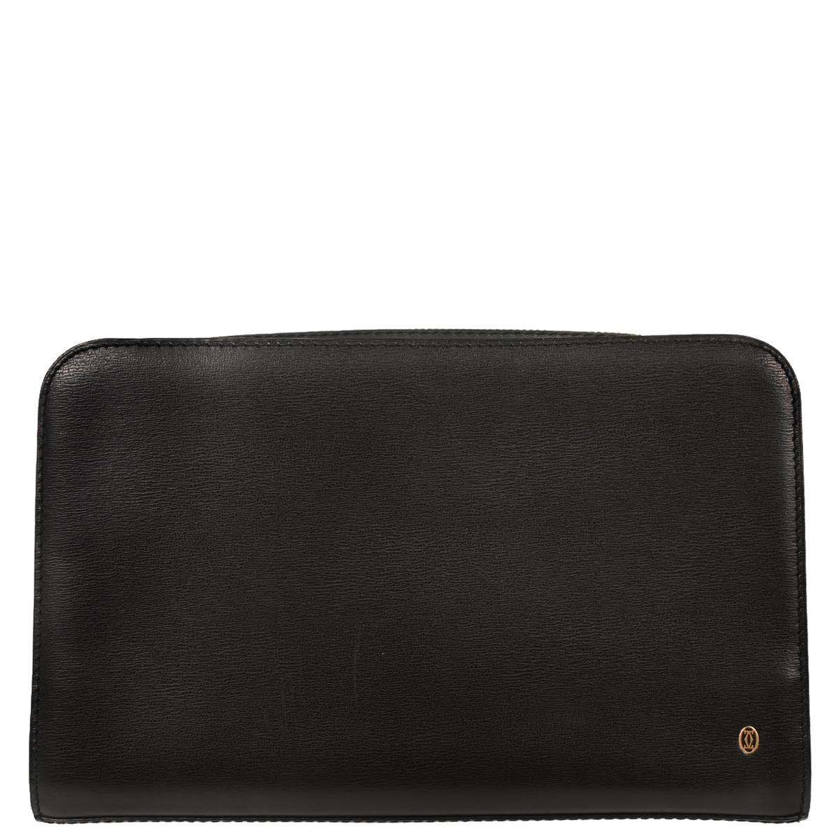 Cartier Black Leather Clutch Bag