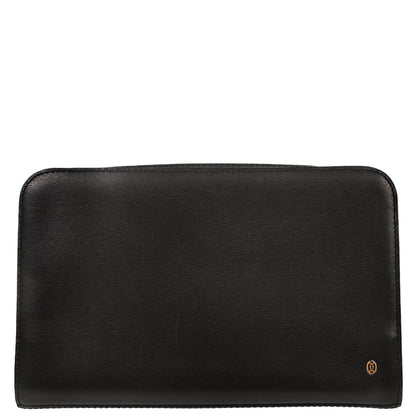 Cartier Black Leather Clutch Bag
