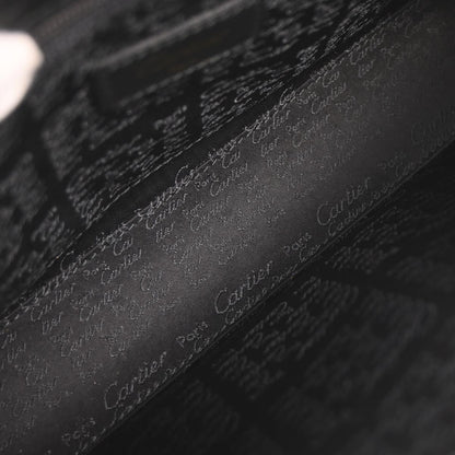 Cartier Black Leather Clutch Bag