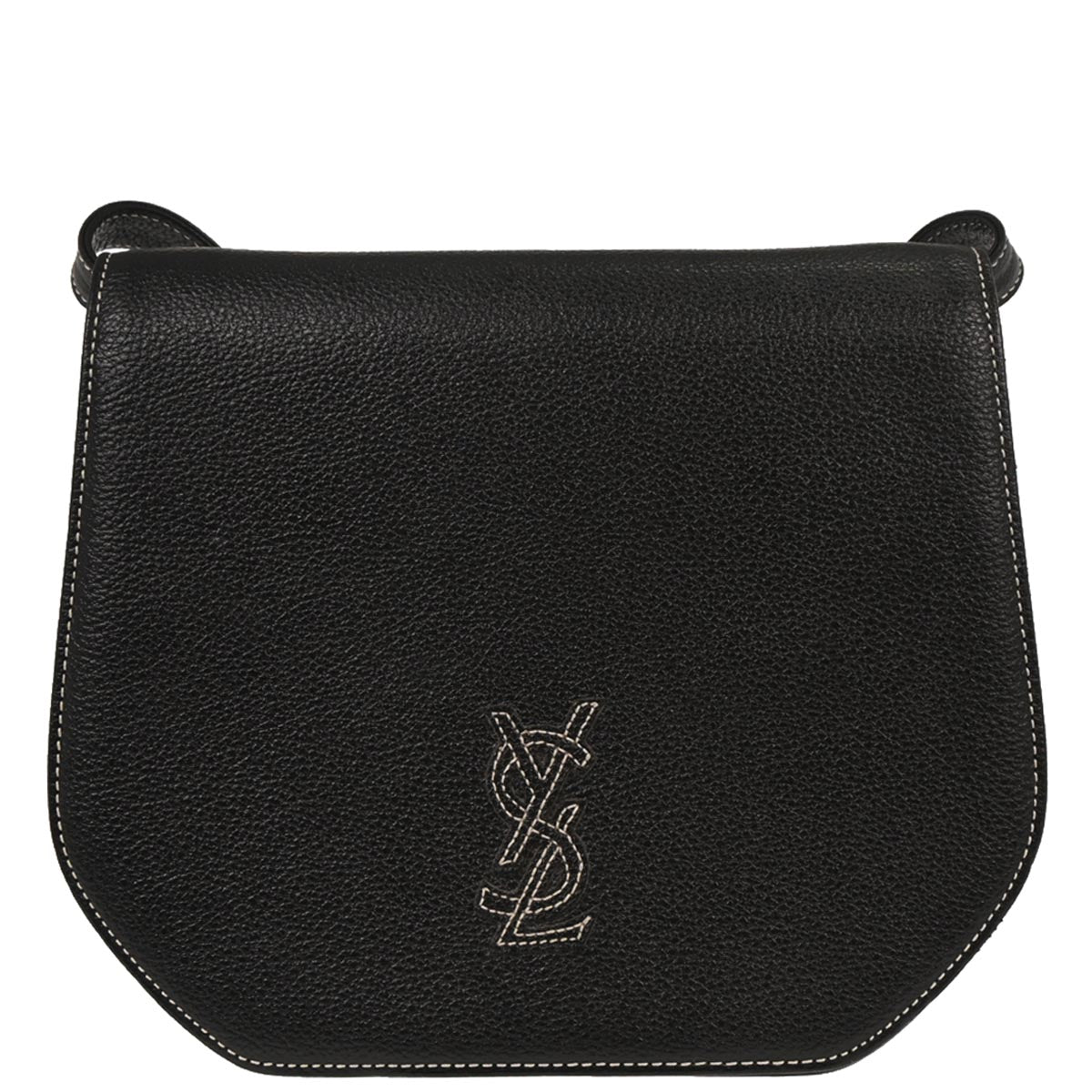 Yves Saint Laurent Black Leather Shoulder Bag
